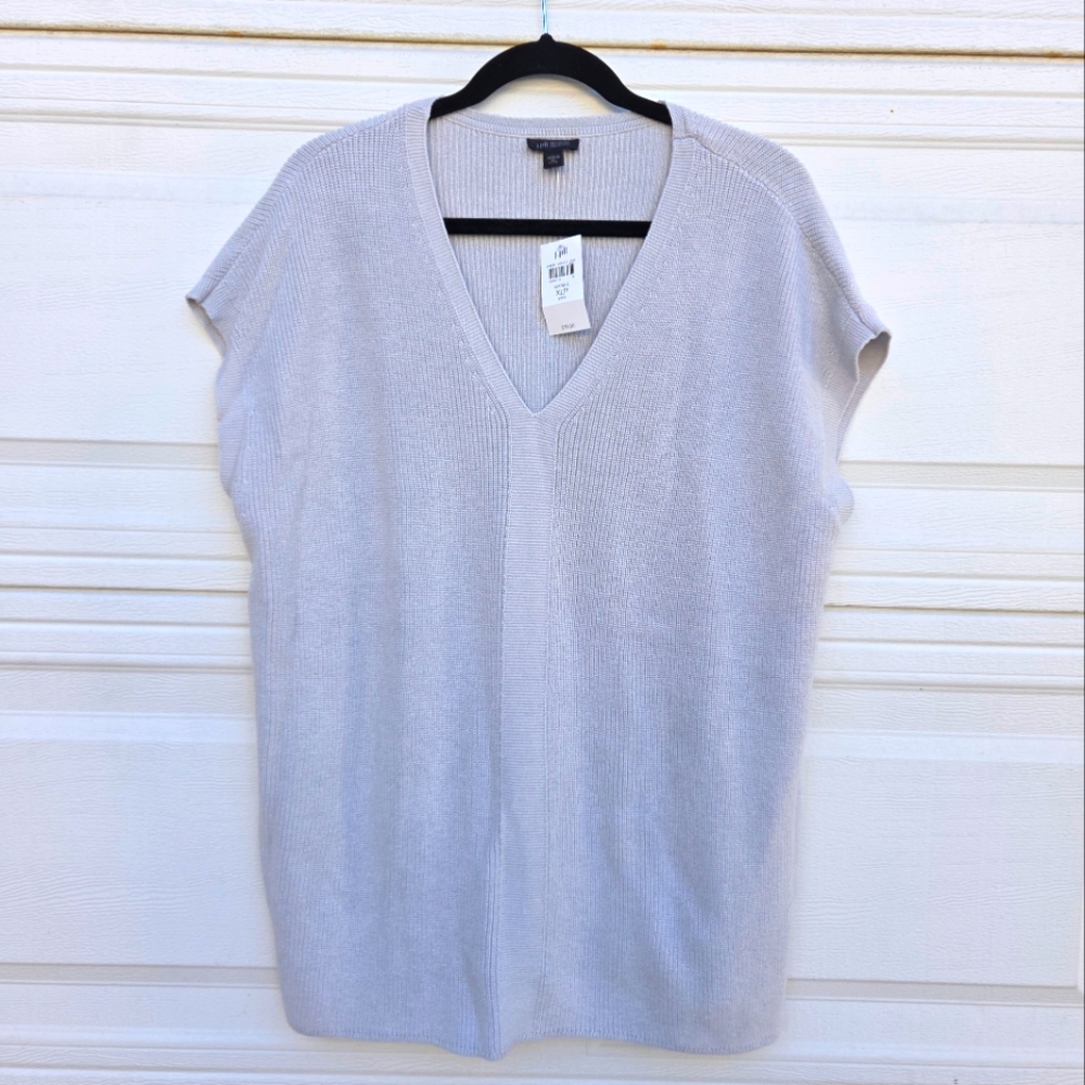 J. Jill White Knit Sweater - Picture 1 of 4